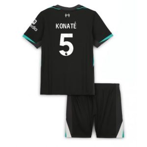 Liverpool Ibrahima Konate #5 Away Stadium New Kit for Kids 2024-25 Soccer Jersey