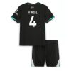 Liverpool Virgil van Dijk #4 Away Stadium New Kit for Kids 2024-25 Soccer Jersey