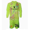 Manchester United Andre Onana #24 Goalkeeper Away Stadium Football Kits for Kids 2024-25 Long Sleeve (+ pants)