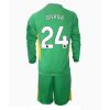 Manchester United Andre Onana #24 Goalkeeper Third Stadium Football Kits for Kids 2024-25 Long Sleeve (+ pants)