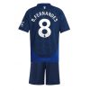 Manchester United Bruno Fernandes #8 Away Stadium Football Kits for Kids 2024-25 Sale Online