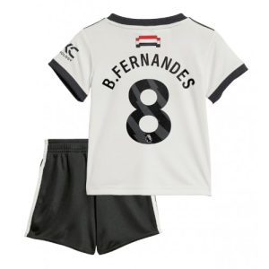 Manchester United Bruno Fernandes #8 Third Stadium Football Shirts for Kids 2024-25
