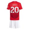 Cheap Manchester United Diogo Dalot #20 Home Stadium Football Kits for Kids 2024-25