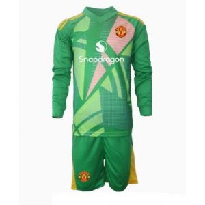 Manchester United Goalkeeper Third Stadium Football Kits for Kids 2024-25 Long Sleeve (+ pants)