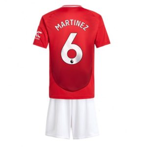 Manchester United Lisandro Martinez #6 Home Stadium Football Kits for Kids 2024-25 Sale Online