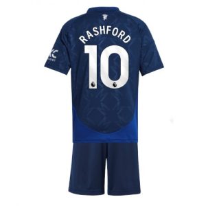 Manchester United Marcus Rashford #10 Away Stadium Soccer Jersey for Kids 2024-25