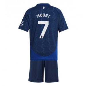 Manchester United Mason Mount #7 Away Stadium Football Kits for Kids 2024-25 Sale Online
