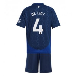 Manchester United Matthijs de Ligt #4 Away Stadium Football Kits for Kids 2024-25 Sale Online