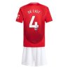 Manchester United Matthijs de Ligt #4 Home Stadium Football Kits for Kids 2024-25 Sale Online