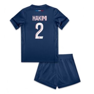 PSG Achraf Hakimi #2 Cheap Home Stadium Football Shirts for Kids 2024-25