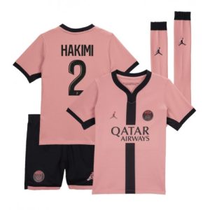 Paris Saint-Germain Achraf Hakimi #2 Cheap Third Stadium Football Shirts for Kids 2024-25 On Sale