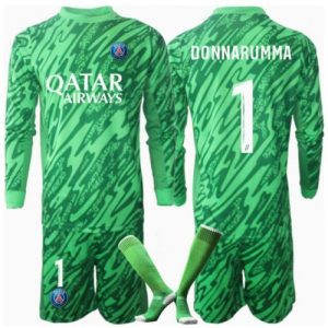 PSG Gianluigi Donnarumma #1 Goalkeeper Home Stadium Football Shirts for Kids 2024-25
