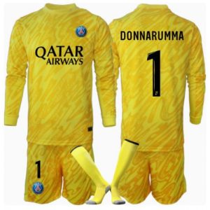 PSG Gianluigi Donnarumma #1 Goalkeeper Third Stadium Football Shirts for Kids 2024-25