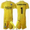 Cheap PSG Gianluigi Donnarumma #1 Goalkeeper Third Stadium Kit for Kids 2024-25