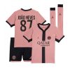 Cheap PSG Joao Neves #87 Third Stadium Football Shirts for Kids 2024-25