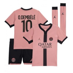 Cheap PSG Ousmane Dembele #10 Third Stadium Football Shirts for Kids 2024-25