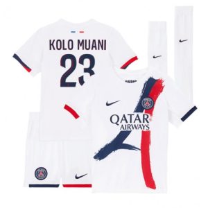 PSG Randal Kolo Muani #23 Away Stadium Kits for Kids 2024-25 On Sale