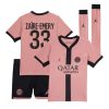 PSG Warren Zaire-Emery #33 Third Stadium Kits Kids 2024-25 On Sale