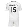 Real Madrid Arda Guler #15 Home Stadium Kit for Kids 2024-25 Jersey Set