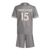Real Madrid Arda Guler #15 Third Stadium Kit for Kids 2024-25 Jersey Set
