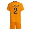 Real Madrid Daniel Carvajal #2 Away Stadium Kit for Kids 2024-25 Jersey Set