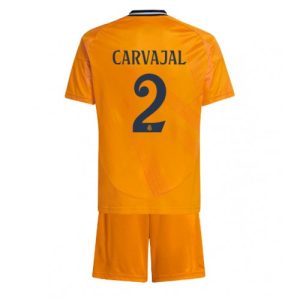 Real Madrid Daniel Carvajal #2 Away Stadium Kit for Kids 2024-25 Jersey Set