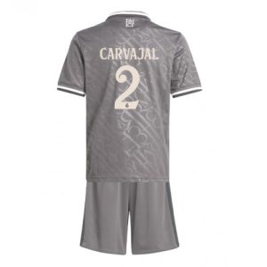 Real Madrid Daniel Carvajal #2 Third Stadium Kit for Kids 2024-25 Jersey Set