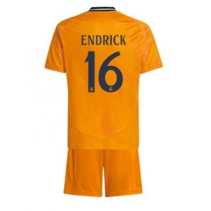 Real Madrid Endrick #16 Away Stadium Kit for Kids 2024-25 Jersey Set