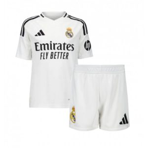 Real Madrid Home Stadium Kit for Kids 2024-25 Jersey Set