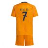 Real Madrid Vinicius Junior #7 Away Stadium Kit for Kids 2024-25 Jersey Set