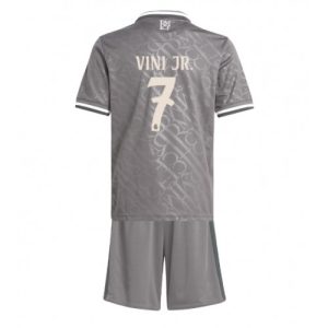 Real Madrid Vinicius Junior #7 Third Stadium Kit for Kids 2024-25 Jersey Set