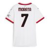 AC Milan Alvaro Morata #7 Away Football Club Jersey Women 2024-25