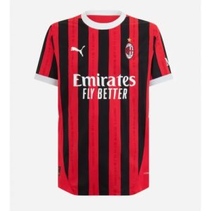 AC Milan Cheap Men's Home Stadium Shirt 2024-25 Short Sleeve
