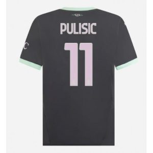 AC Milan Christian Pulisic #11 Cheap Men's Third Stadium Shirt 2024-25 Short Sleeve