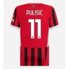 AC Milan Christian Pulisic #11 Home Football Club Jersey Women 2024-25