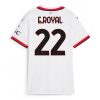 AC Milan Emerson Royal #22 Away Football Club Jersey Women 2024-25