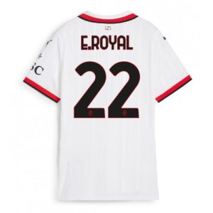 AC Milan Emerson Royal #22 Away Football Club Jersey Women 2024-25