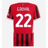 AC Milan Emerson Royal #22 Home Football Club Jersey Women 2024-25