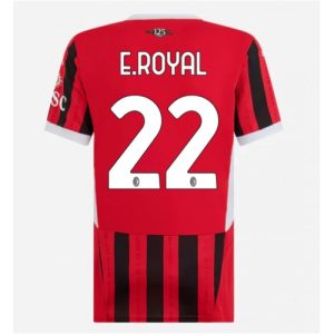 AC Milan Emerson Royal #22 Home Football Club Jersey Women 2024-25