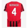 AC Milan Ismael Bennacer #4 Cheap Men's Home Stadium Shirt 2024-25 Short Sleeve