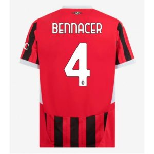 AC Milan Ismael Bennacer #4 Cheap Men's Home Stadium Shirt 2024-25 Short Sleeve