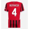 AC Milan Ismael Bennacer #4 Home Football Club Jersey Women 2024-25