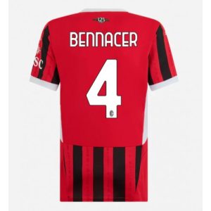 AC Milan Ismael Bennacer #4 Home Football Club Jersey Women 2024-25
