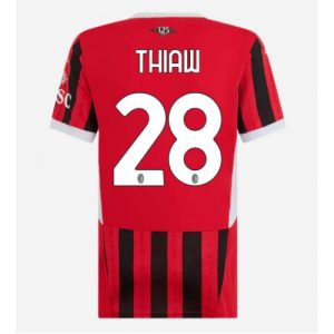 AC Milan Malick Thiaw #28 Home Football Club Jersey Women 2024-25