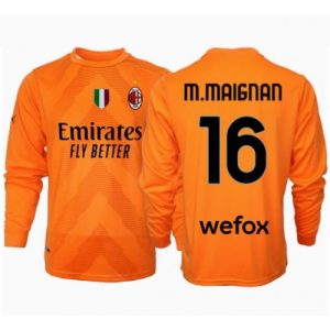 AC Milan Mike Maignan #16 Goalkeeper Cheap Men's Away Stadium Shirt 2024-25 Long Sleeve