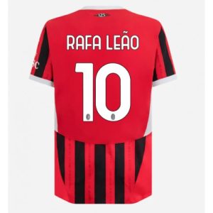 AC Milan Rafael Leao #10 Cheap Men's Home Stadium Shirt 2024-25 Short Sleeve
