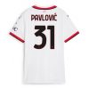 Cheap AC Milan Strahinja Pavlovic #31 Away Football Club Jersey Women 2024-25