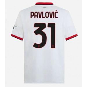 AC Milan Strahinja Pavlovic #31 Cheap Men's Away Stadium Shirt 2024-25 Short Sleeve