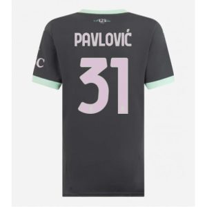 AC Milan Strahinja Pavlovic #31 Third Football Club Jersey Women 2024-25
