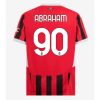 AC Milan Tammy Abraham #90 Cheap Men's Home Stadium Shirt 2024-25 Short Sleeve